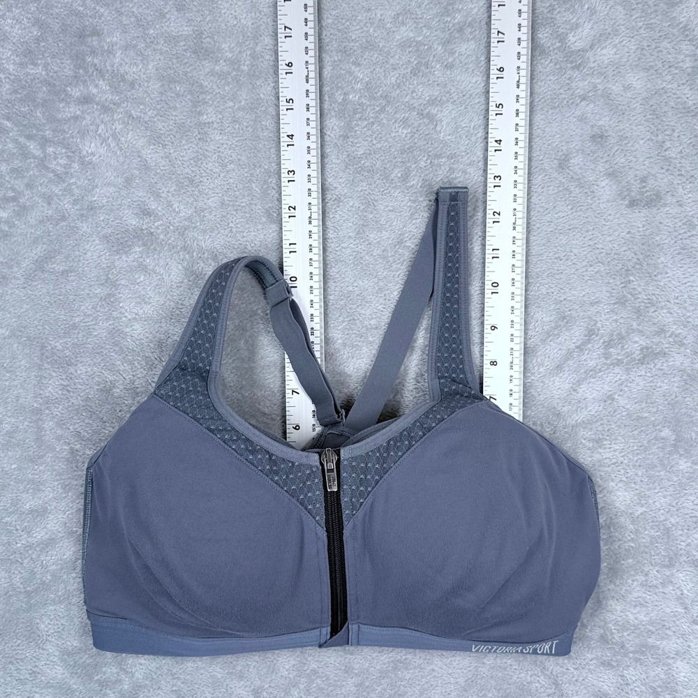 Victoria Secret Knockout Sports Bra Womens 36DD Front Zip High Impact Padded - Picture 2 of 9